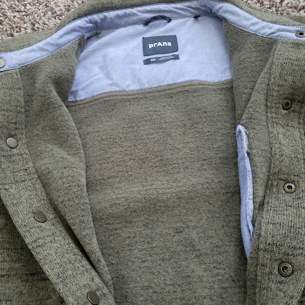 PRANA TRI THERMAL THREADS OVERSHIRT SHACKET MEN'S SMALL JACKET - Picture 4 of 5